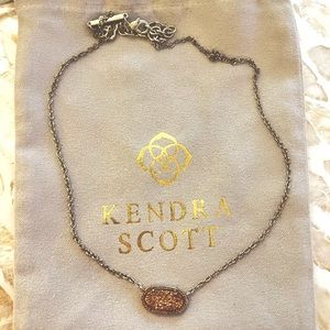 Kendra Scott Rose Gold Stone Necklace